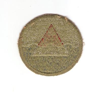 WWII Iceland Base Command Patch Green Back