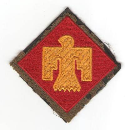 WWII era 45th Infantry Division Patch Wool Edge