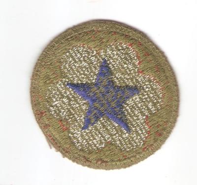 WWII Army Service Forces Patch Green Back