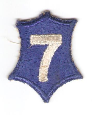 WWII 7th Corps Patch