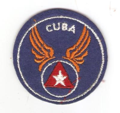 WWII Cuban Air Force Patch Cuba Felt