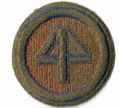 WWII Patch 44th Infantry Division Green Back