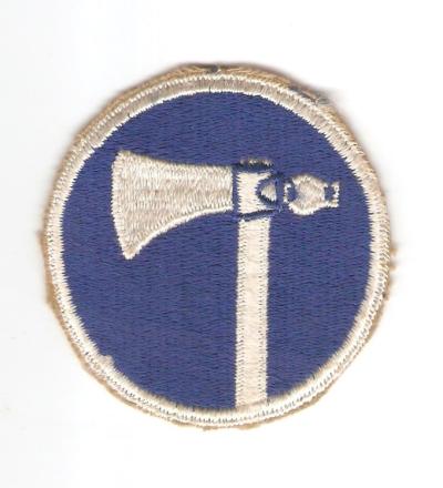 WWII US Army 19th Corps Patch White Back