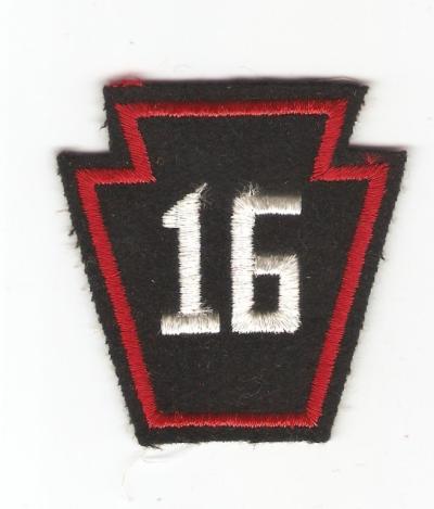 WWII Pennsylvania State Guard 16th Regiment Patch