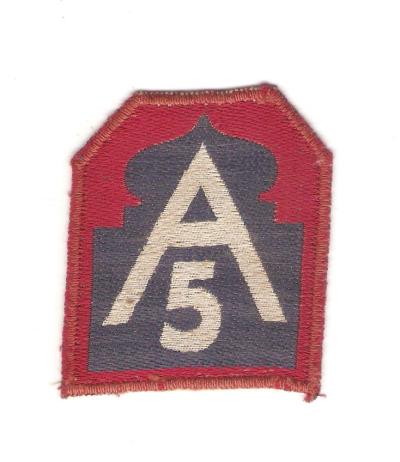 WWII 5th Army Italian Theater Made Patch