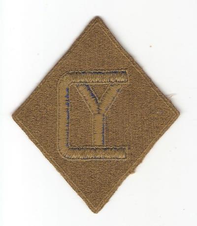 WWII 26th Infantry Division Patch Green Back