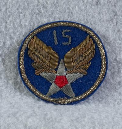 WWII 15th Air Force Bullion Theater Made Patch 