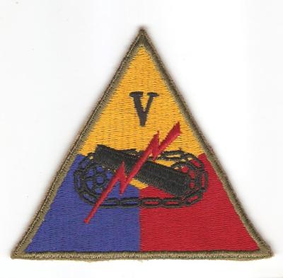 WWII 5th Armored Corps Patch Variant