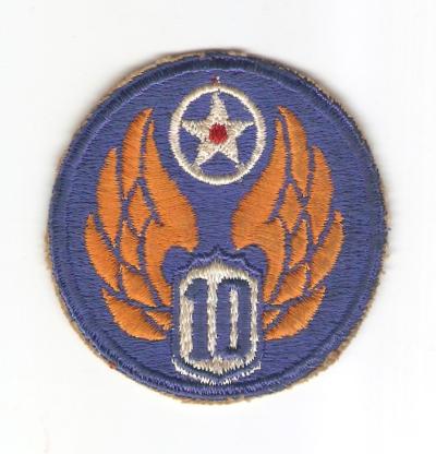 WWII 10th Army Air Force USAAF Patch