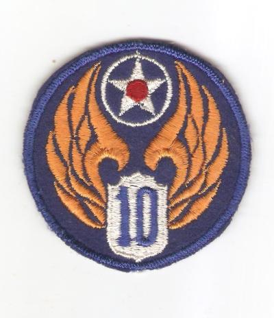 WWII 10th Army Air Force USAAF Patch Variant