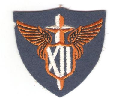 WWII 12th Tactical Air Command AAF Felt Patch