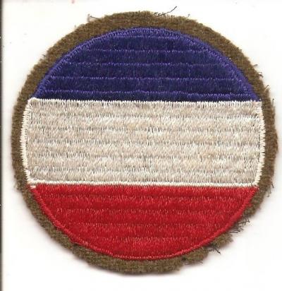 WWII Army Ground Forces Patch Felt Edge