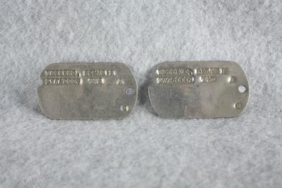 WWII Dog Tags Silas Wessing