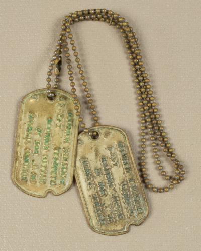 WWII Army Dog Tags Benjamin Norwood