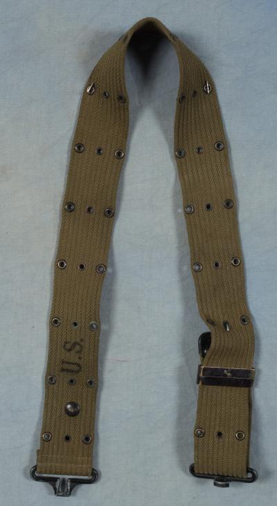 WWII M36 Web Pistol Belt Khaki 1944 Minty