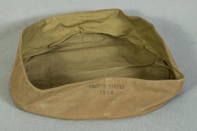 WWII Canvas Wash Basin Bowl Khaki 1944