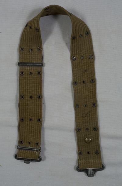 WWII M36 Web Pistol Belt Khaki