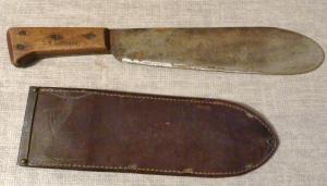 WWII USMC Corpsman Bolo Knife & Scabbard