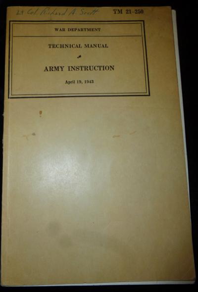 WWII TM 21-250 Manual Army Instruction