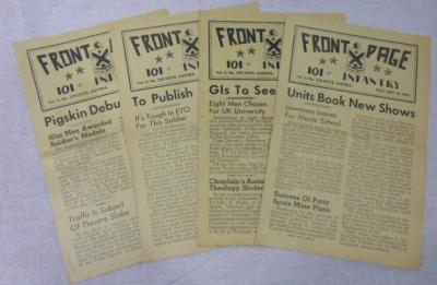 Lot 101st Infantry Reg Barracks Papers 