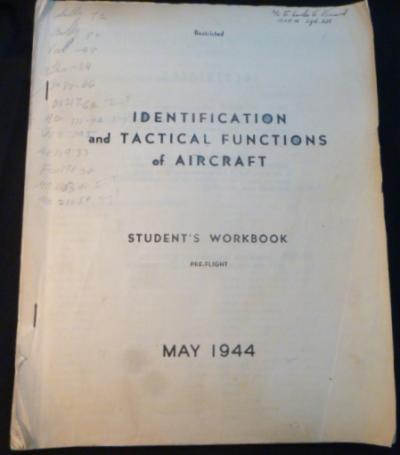 WWII AAF Aircraft Student Workbook 