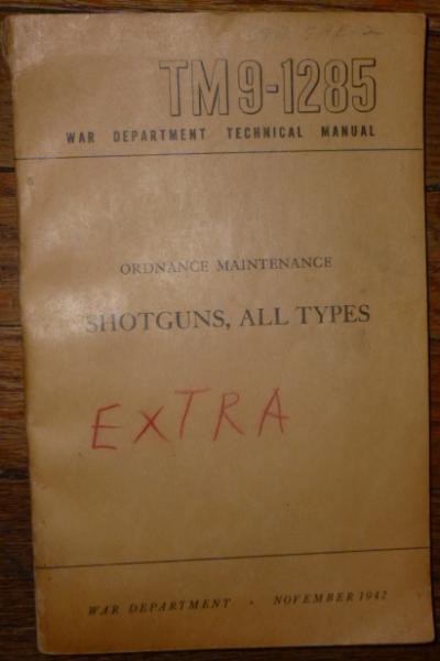 WWII TM 9-1285 Shotgun Manual