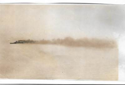 Coast Guard Press Photo Ship Lays Smoke Screen