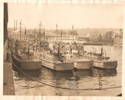 Coast Guard Press Photo Rum Runner Fleet 1925