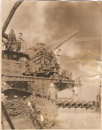 Press Photo Coast Guard Coastal Artillery Gun