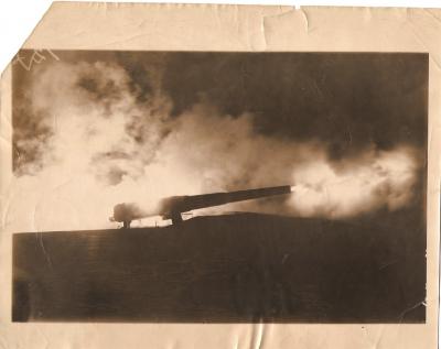 Press Photo Coast Guard Artillery Practice