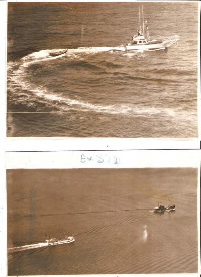 Coast Guard Press Photo Lot of 3 Ships at Sea