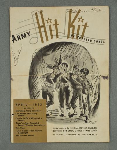 WWII Army Hit Kit Sheet Music April 1943