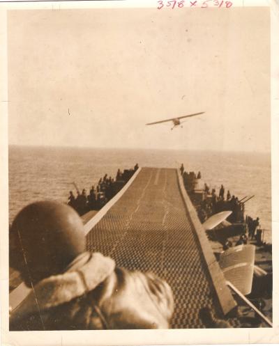 Coast Guard Press Photo LST Carrier Landing