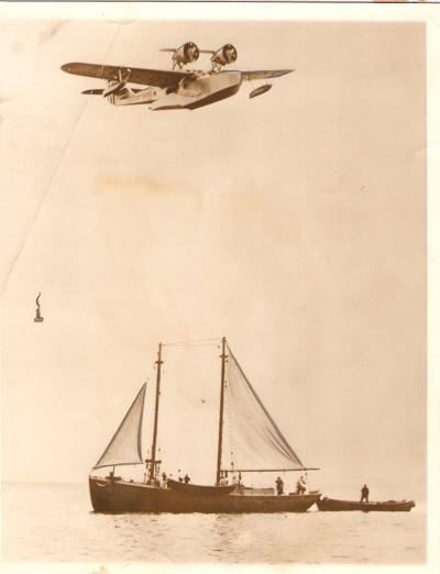 Coast Guard Press Photo Hurricane Watch Sea Plane