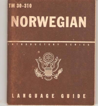 WWII Norwegian Language Guide Manual TM 30-310