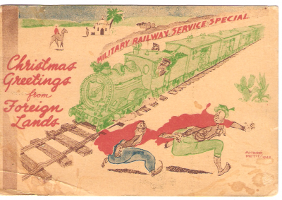 WWII Postcard Christmas Greetings North Africa