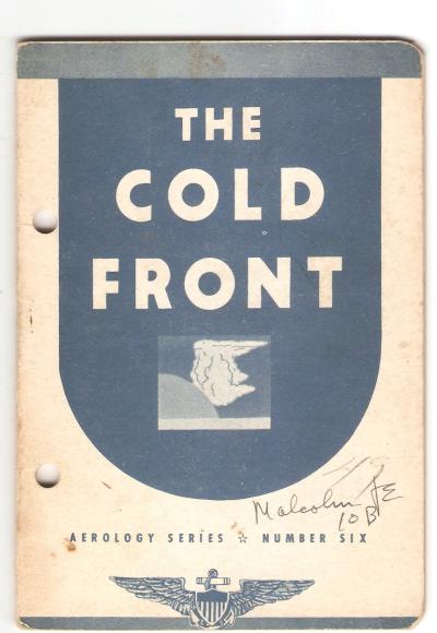 USN Aerology Flight Weather Manual Cold Front