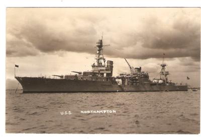 Pre WWII USS Northampton Picture Postcard