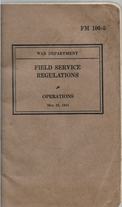 WWII Field Service Regulation Manual FM 23-30 1941