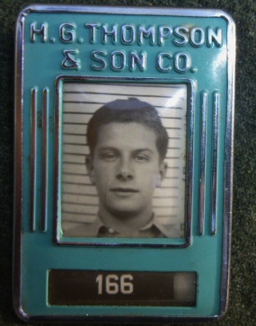 WWII Era H.G. Thompson & Son ID Badge