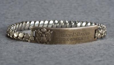 WWII era ID Bracelet Sterling Billy C. David