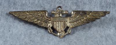 WWII USN Navy Pilot Wing Sweetheart Pin Badge