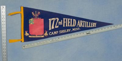 WWII 172nd Field Artillery Regiment Pennant