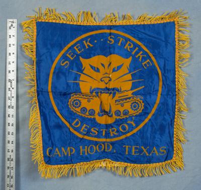 WWII Pillowcase Army Camp Hood Tank Destroyer