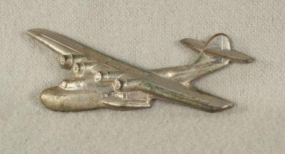 WWII Sweetheart Seaplane Brooch 