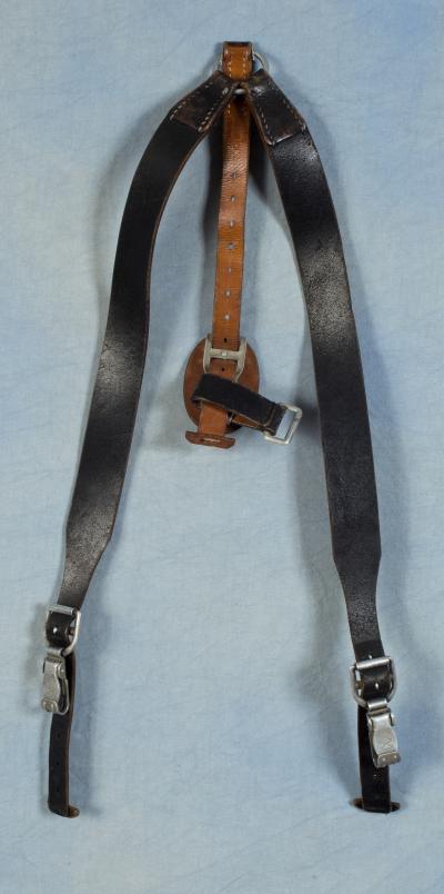 East German Leather Y-straps Post War