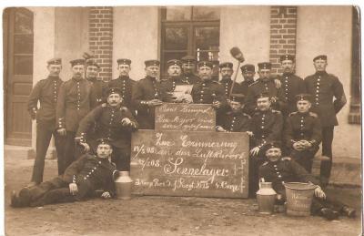 Picture Postcard German Soldiers 1908