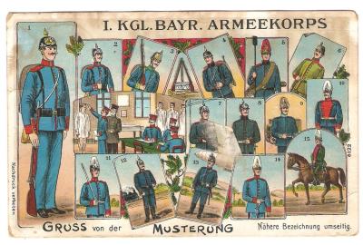 Pre WWI Postcard German Armeekorps