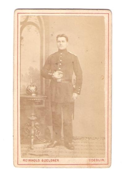 Imperial German Soldier with Helmet Picture Photo