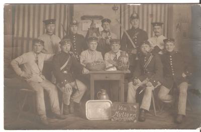 WWI Picture Postcard German Soldiers 1911